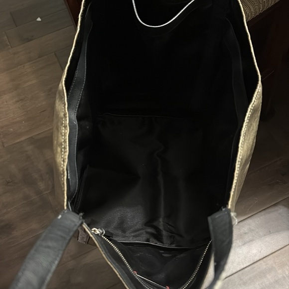 Dkny silver and brown/gold large tote bag/ handbag - Picture 5 of 9